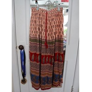 BOHEMIAN MAXI SKIRT -  Blush